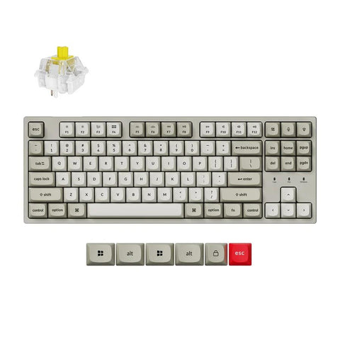 Keychron C1 Pro 8K QMK Wired Custom Mechanical Keyboard (Super BANANA Switch)
