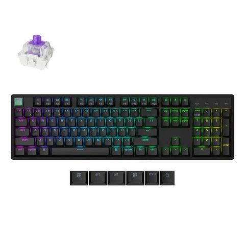 Keychron K10 HE Wireless Black Gateron Double-Rail Magnetic Nebula Magnetic Switch Custom Keyboard
