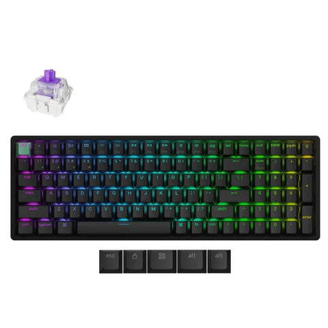 Keychron K4 HE Wireless Magnetic Switch Standard Version Black Gateron Double-Rail Magnetic Nebula Switch Custom Keyboard