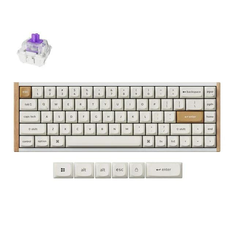 Keychron K6 HE Wireless Special Edition White Gateron Double-Rail Magnetic Nebula Switch Keyboard