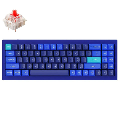 Keychron Q7-J1 70% Layout 72 Key Red Switch RGB Hot-Swap Wired Keyboard (Blue)