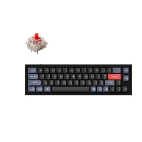 Keychron Q9-C1 40% Layout 52 Key Red Switch RGB Hot-Swap Wired Keyboard (Black)