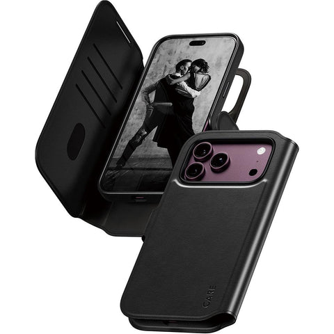 Care by PanzerGlass Tango 2-in-1 Wallet Case for iPhone 18 Pro Max (Black)