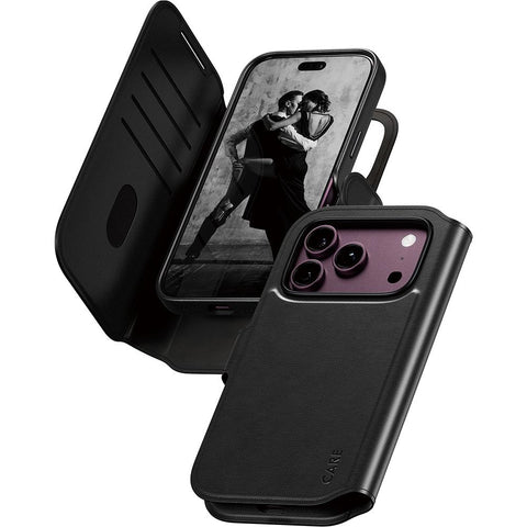 Care by PanzerGlass Tango 2-in-1 Wallet Case for iPhone 18 Pro (Black)