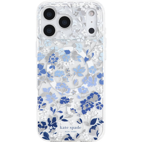 Kate Spade Magsafe Case for iPhone 18 Pro Max (Flowerbed Blue)