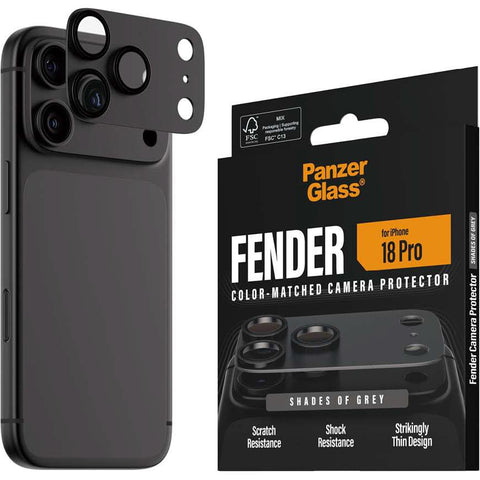 PanzerGlass Fender Camera Protector for iPhone 18 Pro (Shades of Grey)