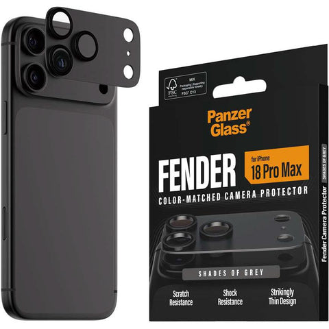 PanzerGlass Fender Camera Protector for iPhone 18 Pro Max (Shades of Grey)