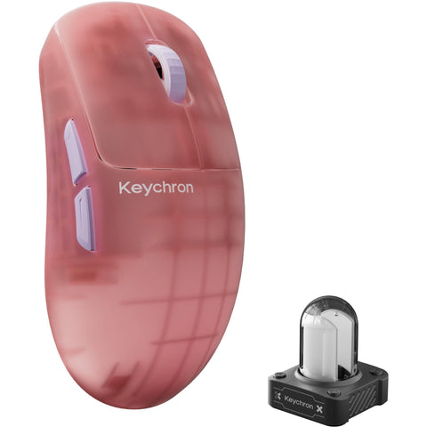 Keychron G6 HE 8K UltraLight Wireless Mouse (Pink)