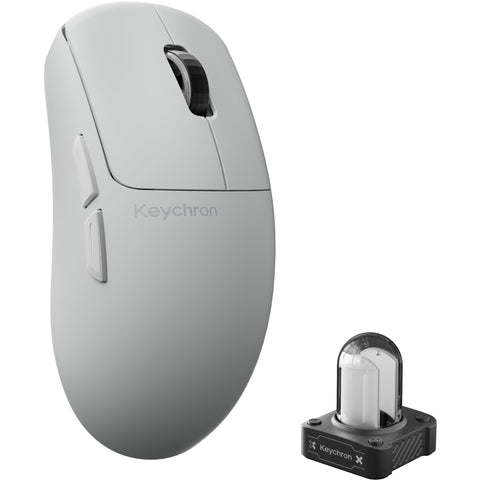 Keychron G6 HE 8K UltraLight Wireless Mouse (White)