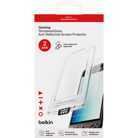 Belkin Anti-Reflective Screen Protector for Nintendo Switch 2 (2 Pack)