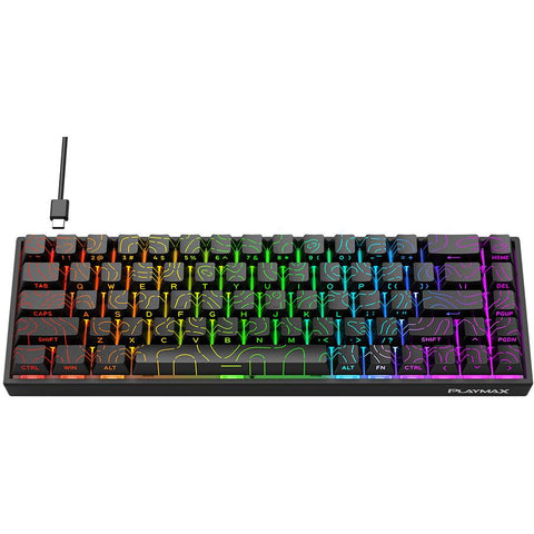 Playmax Topo Mechanical Keyboard (Black)
