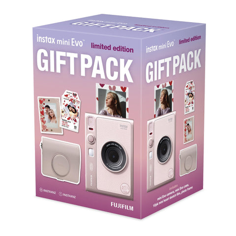 Fujifilm instax mini EVO C Instant Camera Xmas Gift Pack (Pink)