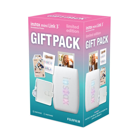 Fujifilm instax mini Link 3 Smartphone Printer Xmas Gift Pack (Clay White)