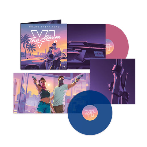 Grand Theft Auto VI: The Album (JB Exclusive Clear Blue & Pink Vinyl)