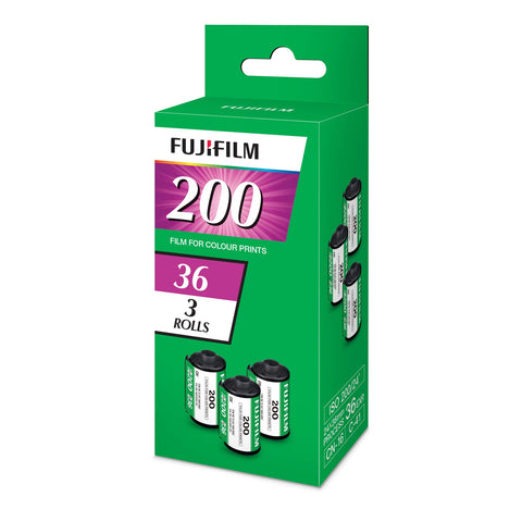 Fujifilm 200 35mm Colour Film Triple Pack (108 Exposures)