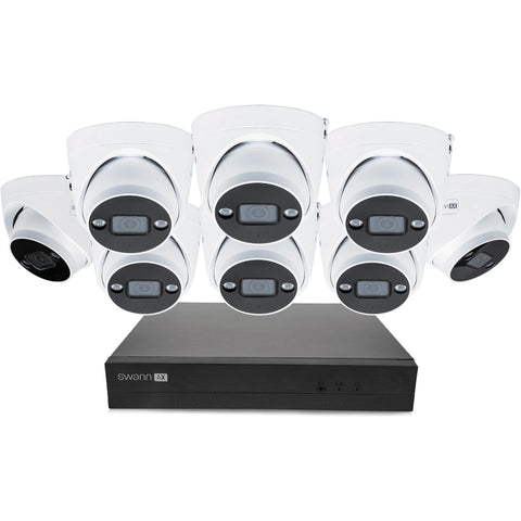 Swann AdvancedX 4K 8 Channel Dome Security Camera Kit [8 Pack]
