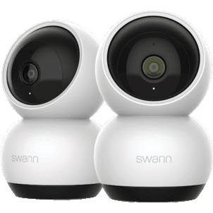 Swann Evo 2K Indoor Pan & Tilt Wi-Fi Camera (2 Pack)